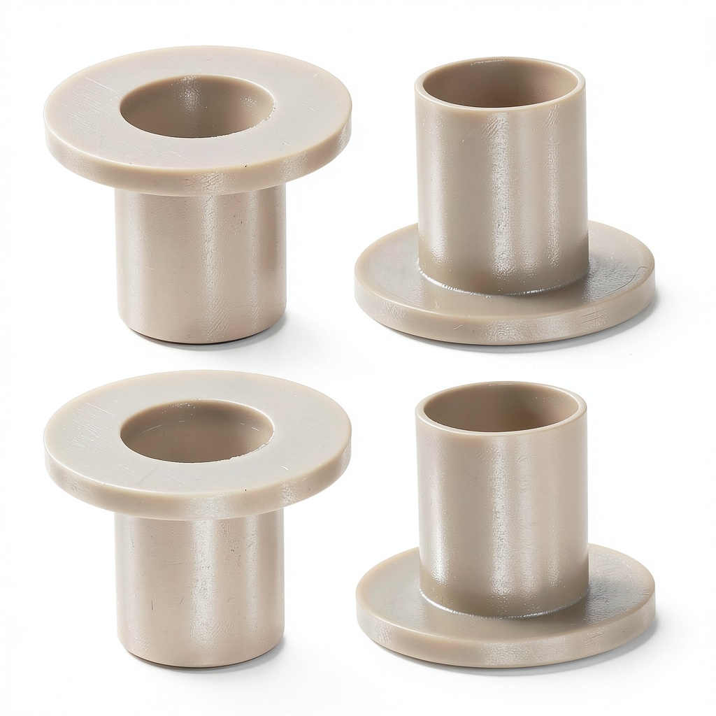 Harfington nylon bushing with 16mm bore and flange dimensions