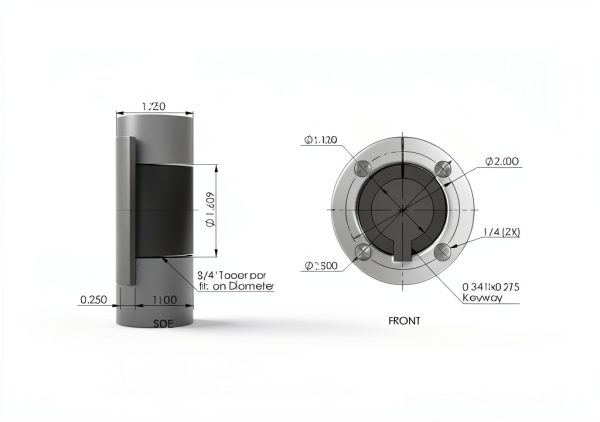 TB Woods Quick Disconnect Bushing Steel Shaft Mounting-1