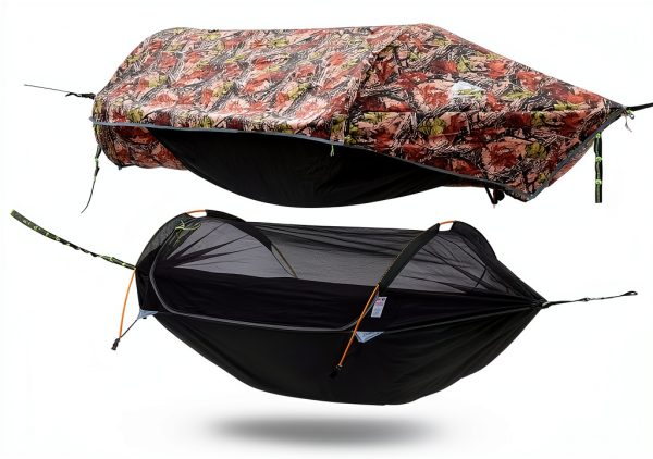 Rivenlo Camping Hammock Camo Lightweight Mosquito Net-3