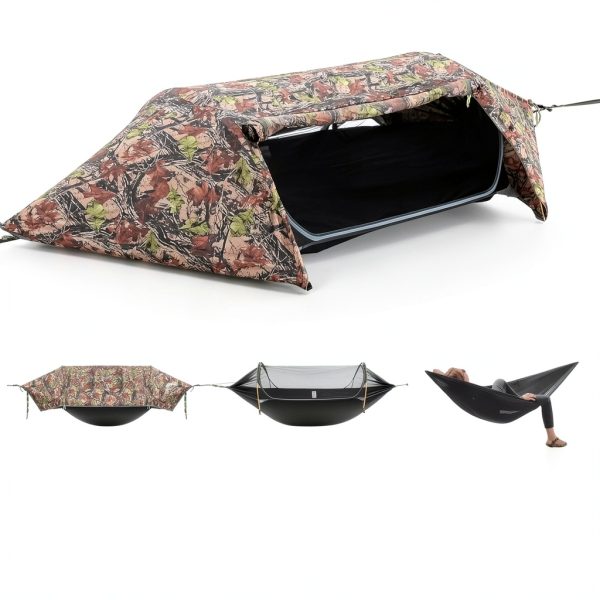 Rivenlo Camping Hammock Camo Lightweight Mosquito Net-5