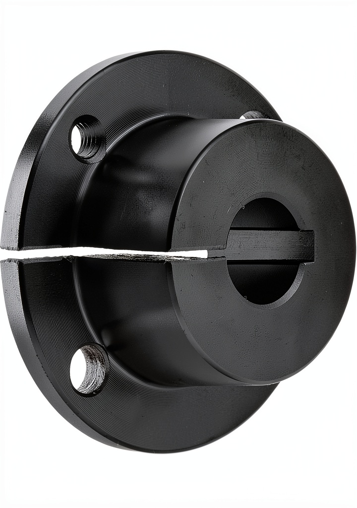 'TB Woods quick disconnect bushing mounted on a drive shaft'