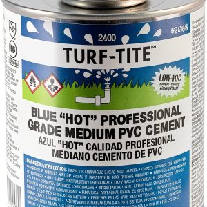 Oatey 2436S Blue PVC Solvent Cement 32 oz Fast Set Pipe Adhesive-0
