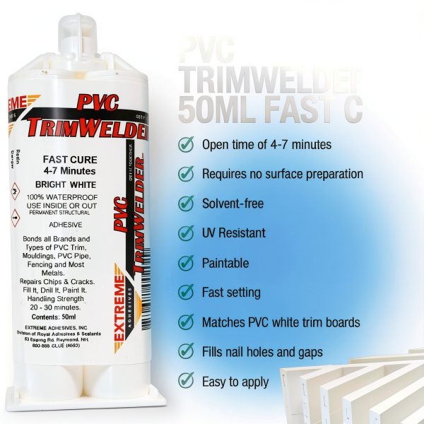 H.B. Fuller PVC TrimWelder FastCure Adhesive 220 mL Cartridge with 2-1