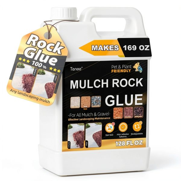 Tenee Mulch Water-Resistant Rock Glue Spray 99oz - Strong Adhesion-0