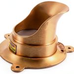 Rectorseal 4 Inch Nickel Brass Downspout Nozzle with G-Connector-0