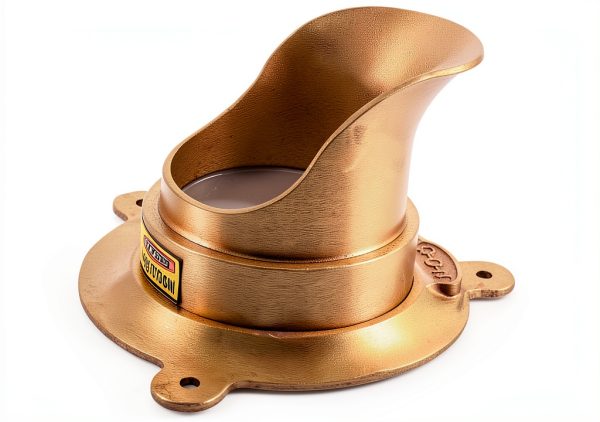 Rectorseal 4 Inch Nickel Brass Downspout Nozzle with G-Connector-0