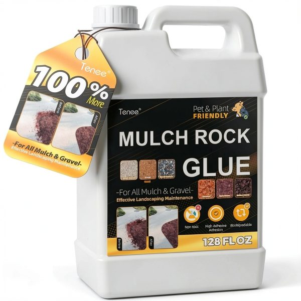 Mulch Rock Glue Spray by tenee mulch – Long‑Lasting Water‑Resistant-0