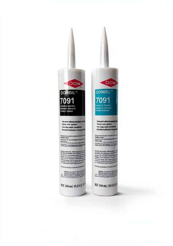 Dowsil 7091 SLNT Black Solvent Based Adhesive 310ml Fast Curing-0