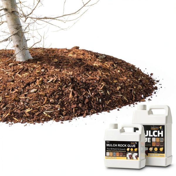 Mulch Rock Glue Spray by tenee mulch – Long‑Lasting Water‑Resistant-3