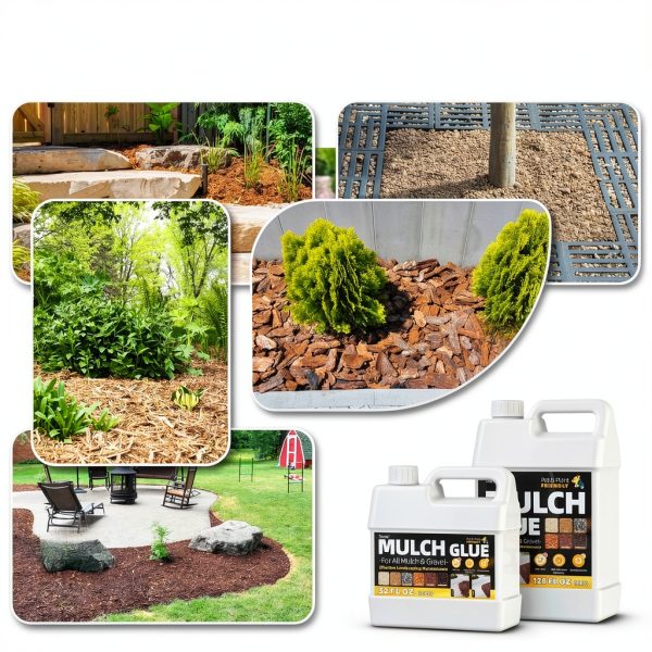 Tenee Mulch Water-Resistant Rock Glue Spray 99oz - Strong Adhesion-6