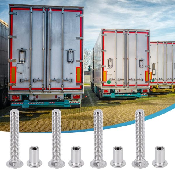 Trailer Hasp Bolt Kit 4pcs Stainless Steel by KishYa - Bar Lock-6