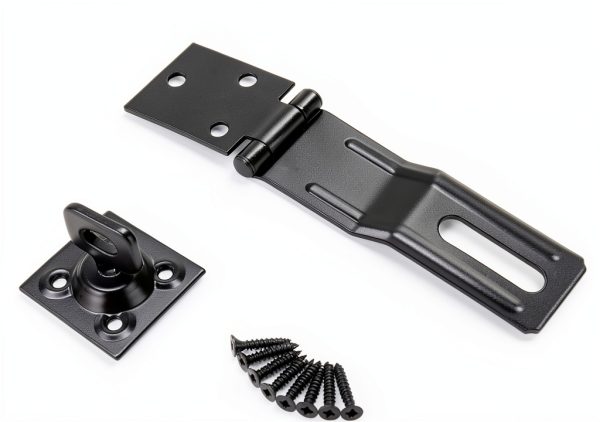 Swivel Staple Safety Hasps 4-1/2in Hasp Latch Black HILLMASTER 1 Pack-1