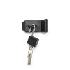 4 Inch 90° Padlock Hasps qiwuhai Stainless Steel Latch Lock with Keys-5