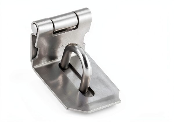 Door Hasp Latch Lock Piutouyar 2Pcs 90° Stainless Steel Duty Silver-2