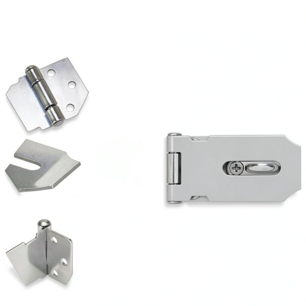 Stainless Steel Hasp Latch KIMIWISE Heavy Duty 3 Inch Silver-2