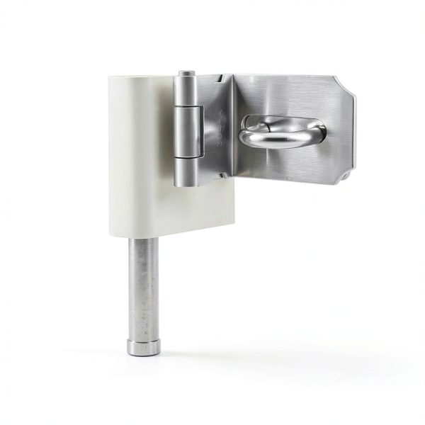 Door Hasp Latch Lock Piutouyar 2Pcs 90° Stainless Steel Duty Silver-6