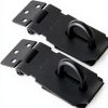 Padlock Latch Lock Axuansor 3 Inch Steel Black Hasps 2 Pack-0