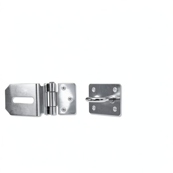 Door Hasp Latch Lock Piutouyar 2Pcs 90° Stainless Steel Duty Silver-4