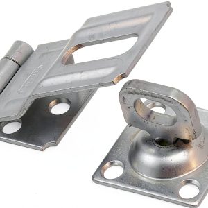 Swivel Staple Safety Hasp National Hardware 3-1/4 inch Zinc Plated-0