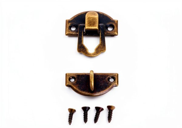 Antique Brass Decorative Hasp by Dophee 12pcs Wooden Box Latch-1