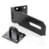 Padlock Latch Lock Axuansor 3 Inch Steel Black Hasps 2 Pack-3
