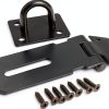 Padlock Latch Lock Axuansor 3 Inch Steel Black Hasps 2 Pack-2