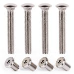 Trailer Hasp Bolt Kit 4pcs Stainless Steel by KishYa - Bar Lock-0