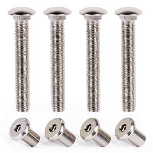 Trailer Hasp Bolt Kit 4pcs Stainless Steel by KishYa - Bar Lock-0