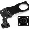 Kyuionty 4 Pcs Keyed Hasp Locks 4 Inch Black Metal Safety Hasps-1