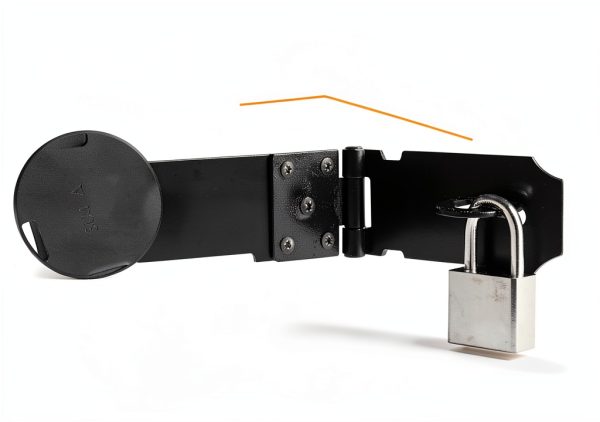 3" Heavy Duty Door Lock Hasp Latch Dreamxiang Black 3 Inch-2