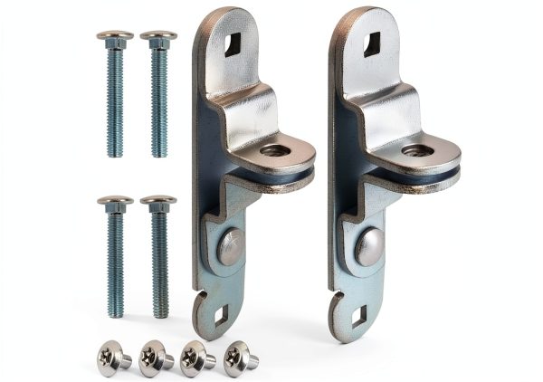 Cargo Trailer Door Hasp GDW Zinc Plated 2 Pack with Screws Nuts-7