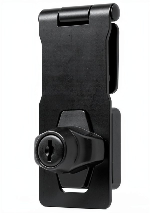 Alise Keyed Hasp Lock 4 Inch Black Safety Packlock with Keys-0