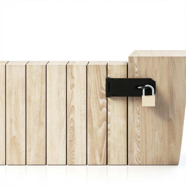 3 Inch Door Hasp KIMIWISE Black Padlock for Gates & Cabinets-6