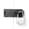Padlock Hasp 4 Inch Stainless Steel Black Door Hasp by Eruinfang-3