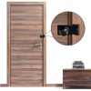 2 Packs 2.5 Inch Hasp Lock With Keys, Stainless Steel Latch, Twist Knob Keyed Locking for Cabinet Small Door, Flat Black-5