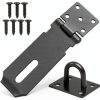 Padlock Hasp 4 Inch Stainless Steel Black Door Hasp by Eruinfang-0