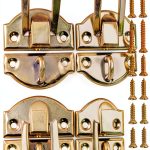 Antique Decorative Hasp Jewelry Box Latch by SDTC Tech 8 Pack Gold-0