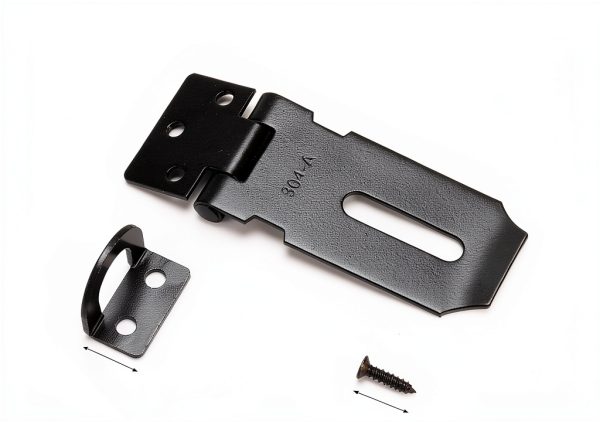 3" Heavy Duty Door Lock Hasp Latch Dreamxiang Black 3 Inch-1