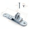 Cargo Trailer Door Hasp GDW Zinc Plated 2 Pack with Screws Nuts-1