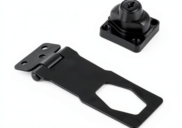 Alise Keyed Hasp Lock 4 Inch Black Safety Packlock with Keys-1