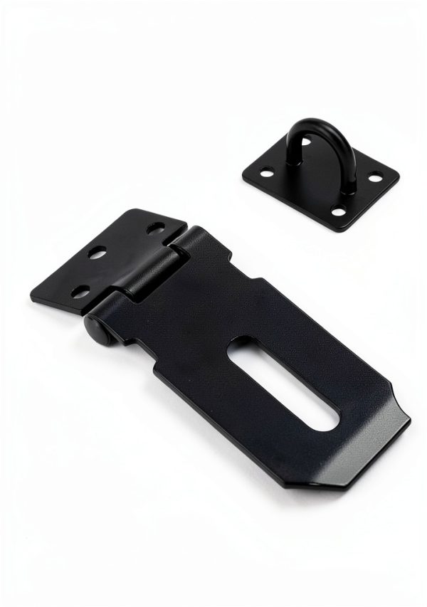 3 Inch Door Hasp KIMIWISE Black Padlock for Gates & Cabinets-1
