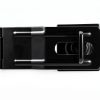 4-1/2" Swivel Staple Safety Hasps, Gate Door Hasp Latches Safety Packlock Clasp Locking with Twist Knob for Fence, Gate, Cabinet, Black, 2 Pack-3