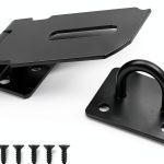 3 Inch Door Hasp KIMIWISE Black Padlock for Gates & Cabinets-0