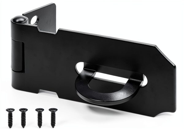 3" Heavy Duty Door Lock Hasp Latch Dreamxiang Black 3 Inch-0