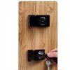 4 Inch Keyed Hasp Lock I-EASYDWW Heavy Duty Zinc Alloy Chrome Black-2