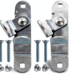 Cargo Trailer Door Hasp GDW Zinc Plated 2 Pack with Screws Nuts-0