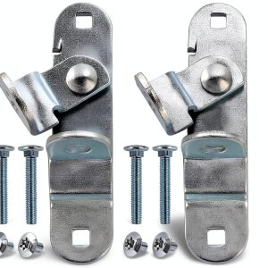 Cargo Trailer Door Hasp GDW Zinc Plated 2 Pack with Screws Nuts-0