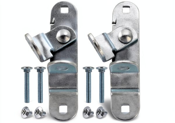Cargo Trailer Door Hasp GDW Zinc Plated 2 Pack with Screws Nuts-0