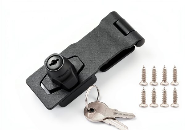 Alise Keyed Hasp Lock 4 Inch Black Safety Packlock with Keys-6