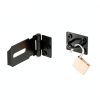 3 Inch Door Hasp KIMIWISE Black Padlock for Gates & Cabinets-5